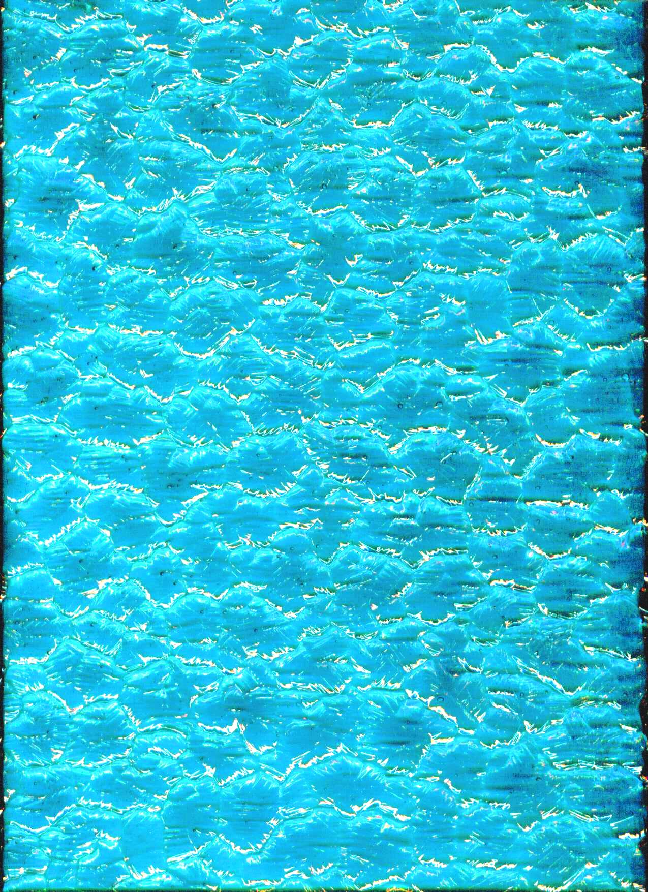 K637WAV(Turquoise Blue Greens Cathedral,wavolite texture)