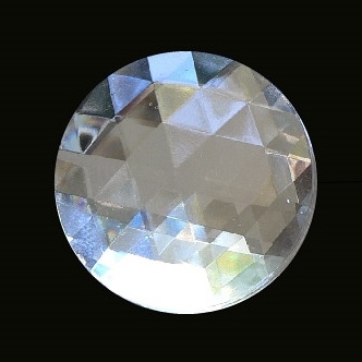 50mm Round Faceted Jewel � Clear Crystal