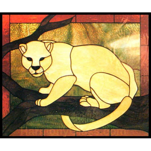 CKE-38 Mountain Lion (Stained Glass Full Size Patterns)