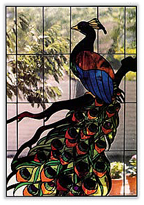 CKE-84 Peacock (Stained Glass Full Size Patterns)