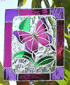 G 9563 purple butterfly PANEL
