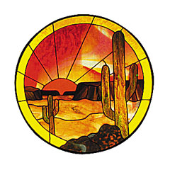 CKE-17 Desert Sunrise (Stained Glass Full Size Patterns)