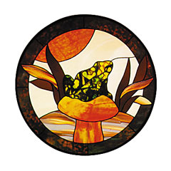 CKE-27 Frog On Mushroom (Stained Glass Full Size Patterns)