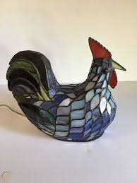STAINED GLASS ROOSTER