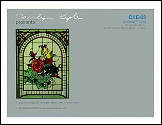 CKE-155 Stately Floral (Stained Glass Full Size Patterns)